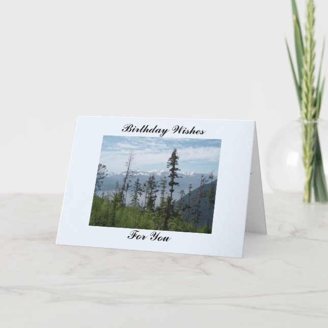 Over the Mountains Card (Front)