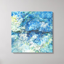 Over the Mountains Over The Sea Canvas Wrap