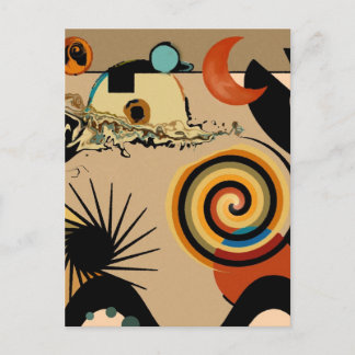 Over the Ocean - Abstract Postcard