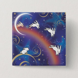 OVER THE RAINBOW BRIDGE 15 CM SQUARE BADGE