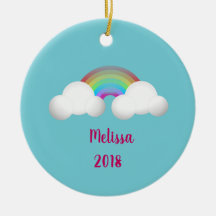 Over the rainbow girls ornament