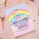 Over the Rainbow Kids Birthday Invitation<br><div class="desc">Celebrate with this Over the Rainbow Kids Birthday design. You can customise this further by clicking on the "PERSONALIZE" button. Matching Items in our shop for a complete party theme. For further questions please contact us at ThePaperieGarden@gmail.com</div>