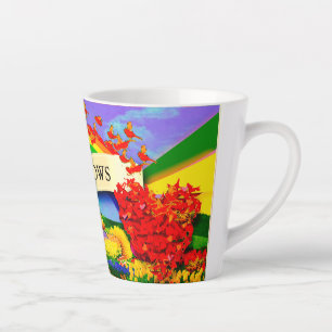 OVER THE RAINBOW LATTE MUG