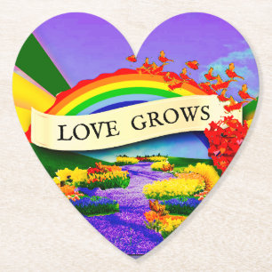 OVER THE RAINBOW PAPER COASTER