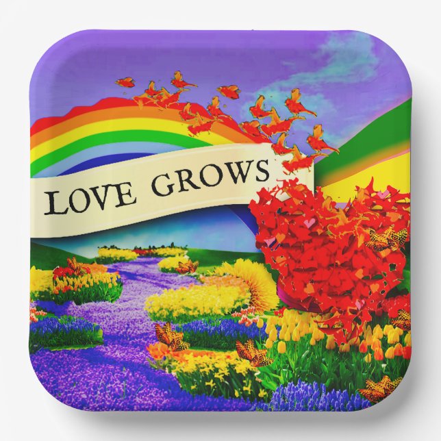 OVER THE RAINBOW PAPER PLATE (Front)