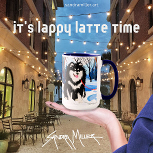 OVER THE RIVER Finnish Lapphund mug
