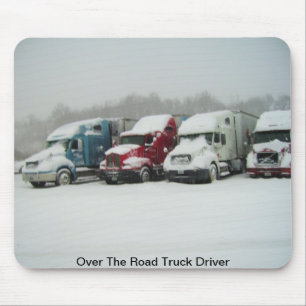 Over The Road Truck Driver Mouse Pad