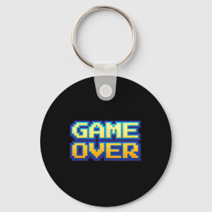 Over Vintage Retro Video Game Arcade 80s 90s  Key Ring