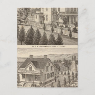 Overacker, Emerson residences Postcard