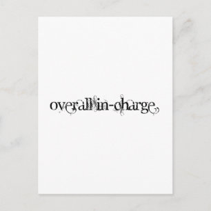 Overall In-Charge Postcard