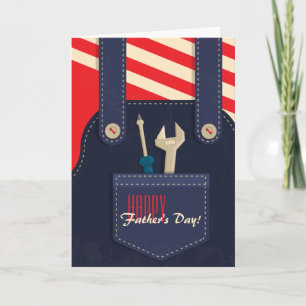 Overalls Red T-Shirt Invitation