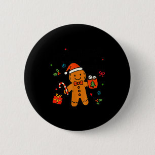 Overbaked &amp; Over It Christmas Cookies Gingerbr 6 Cm Round Badge