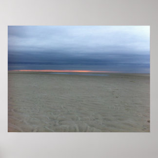 Overcast Sunset on Cape Cod Poster