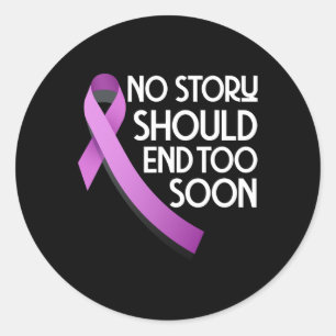 Overcome Addiction No Story Should End Too Soon  Classic Round Sticker