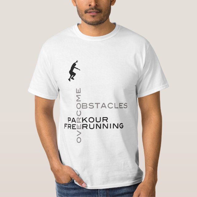 Overcome Obstacles :: On White T-Shirt (Front)
