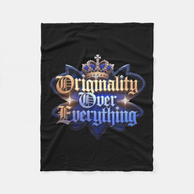 Overcome Your Weaknesses Sticker  Fleece Blanket (Front)