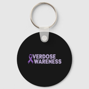 Overdose Awareness Addiction Recovery Key Ring