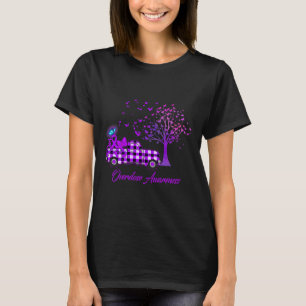 Overdose Awareness Butterfly Ribbon Purple  T-Shirt
