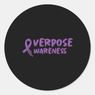 Overdose Awareness Day August in Memory 1 Classic Round Sticker