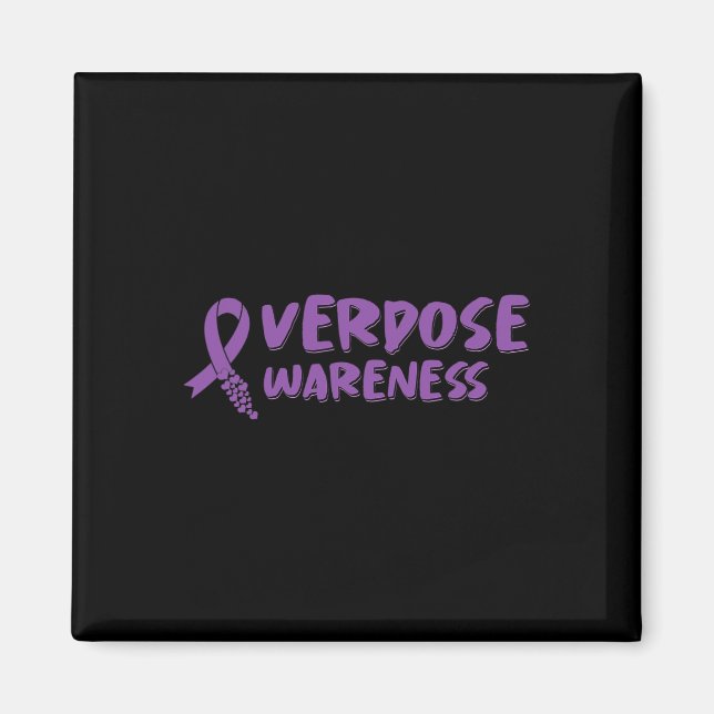 Overdose Awareness Day August in Memory 1 Magnet (Front)