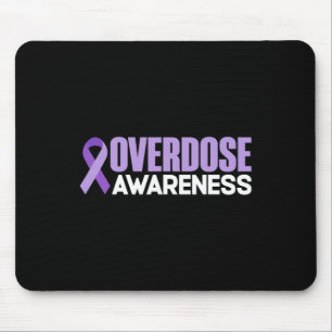 Overdose Awareness Month 2022 Overdose Day Ribbon Mouse Pad
