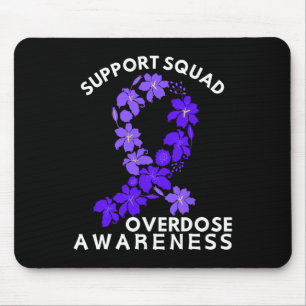 Overdose Awareness Month Support Purple Squad Mouse Pad