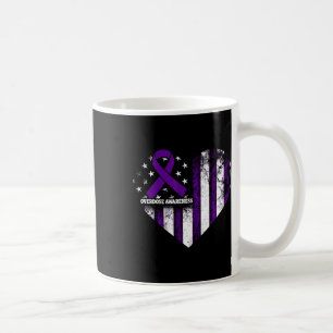 Overdose Awareness Purple Ribbon Drug Addiction 11 Coffee Mug