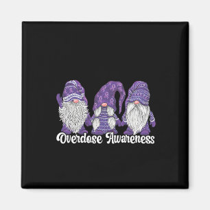 Overdose Awareness Purple Ribbon Drug Addiction 14 Magnet