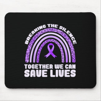 Overdose Awareness Purple Ribbon Drug Addiction 27 Mouse Pad