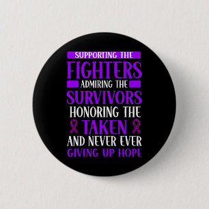 Overdose Awareness Purple Ribbon Drug Addiction 2  6 Cm Round Badge
