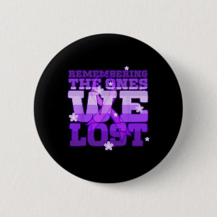 Overdose Awareness Purple Ribbon Drug Addiction 83 6 Cm Round Badge