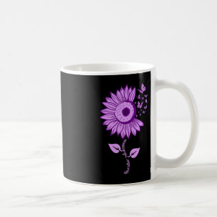 Overdose Awareness Purple Ribbon Drug Addiction N Coffee Mug
