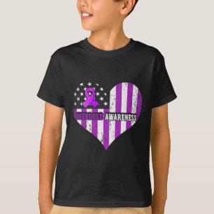 Overdose Awareness Purple Ribbon Drug Addiction T-Shirt