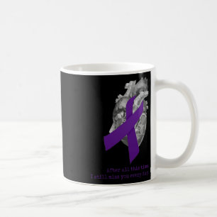 Overdose Awareness Purple Ribbon Heart Miss You Coffee Mug