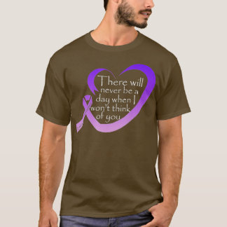 Overdose Awareness Purple Ribbon T-Shirt