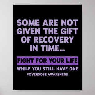 Overdose Awareness Recovery  Poster