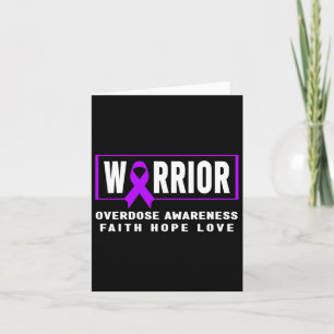 Overdose Awareness Shirt - Warrior Card