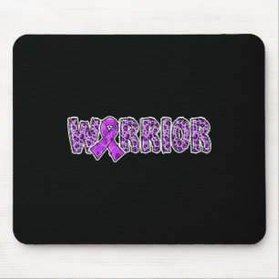Overdose Awareness Warrior Purple Ribbon Leopard P Mouse Pad