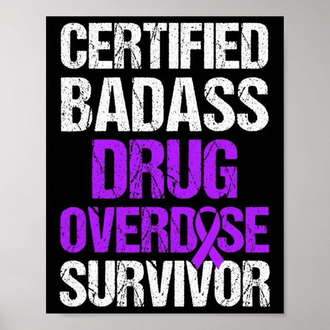 Overdose Awareness Warrior Survivor 19  Poster (Front)
