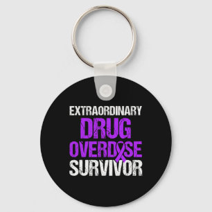 Overdose Awareness Warrior Survivor 24  Key Ring