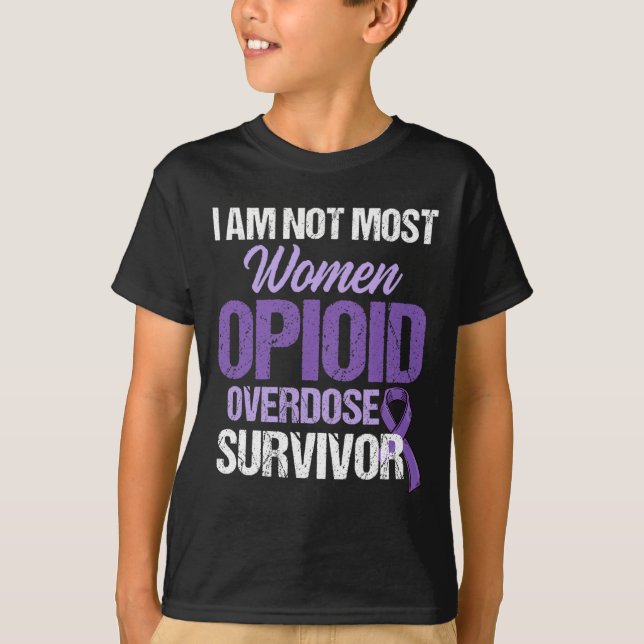 Overdose Awareness Warrior Survivor 51  T-Shirt (Front)