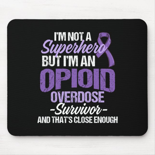 Overdose Awareness Warrior Survivor 64  Mouse Pad (Front)
