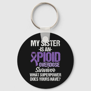 Overdose Awareness Warrior Survivor 67 Key Ring