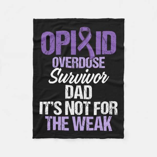 Overdose Awareness Warrior Survivor &#   Fleece Blanket (Front)