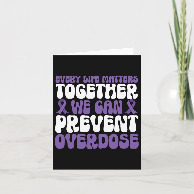 Overdose Awareness – We Can Prevent Overdose  Card (Front)