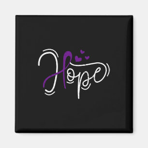 Overdose Hope Purple Ribbon Awareness Addiction Re Magnet
