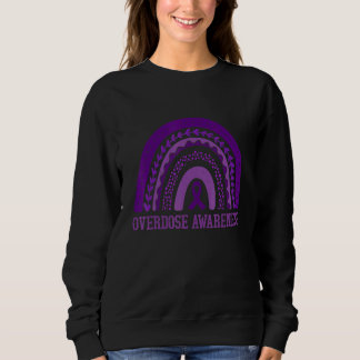 Overdose Rainbow Drug Addiction Recovery Purple Ri Sweatshirt