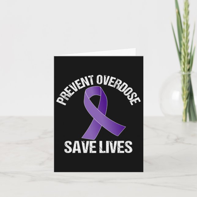 Overdose Save Lives Opioid Awareness  Card (Front)
