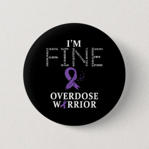 Overdose Warrior I'm Fine 6 Cm Round Badge