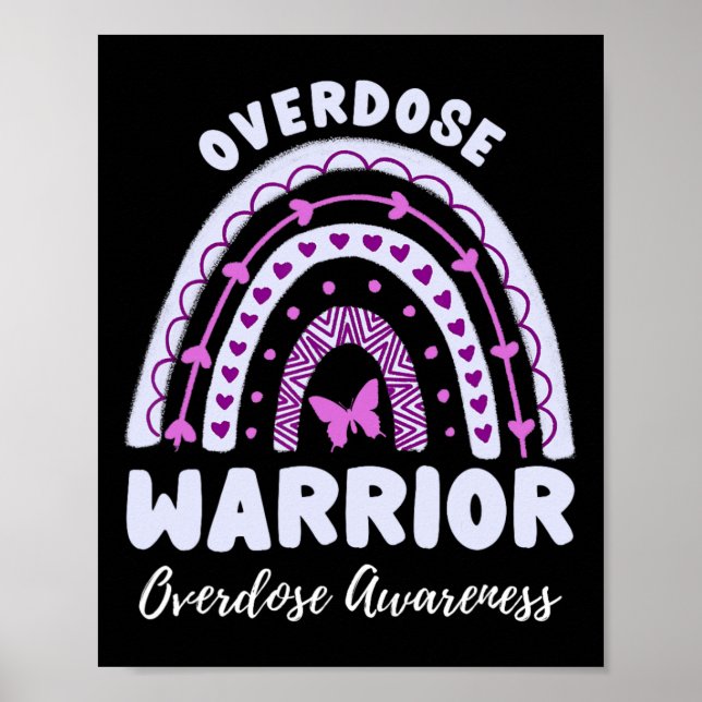 Overdose Warrior Overdose Awareness Rainbow 1  Poster (Front)